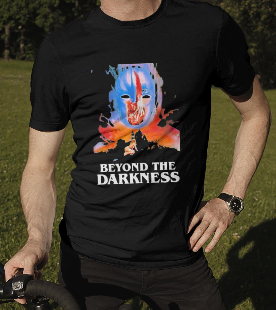 Beyond The Darkness Surreal Mask And Crimson T-Shirt