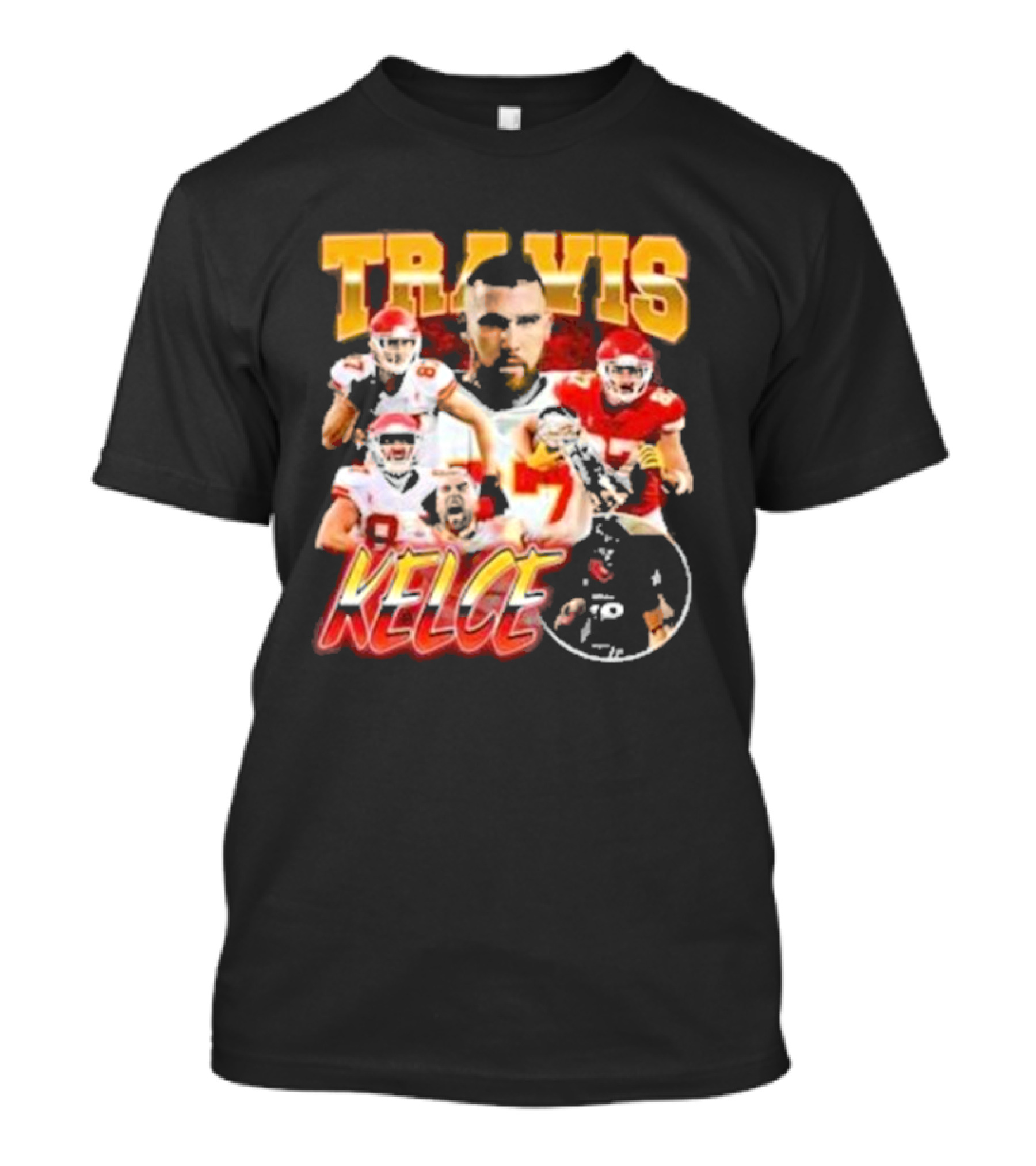 Travis Kelce Chiefs Players Collage T-Shirt