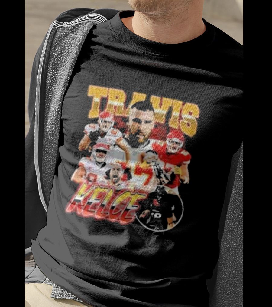 Travis Kelce Chiefs Players Collage T-Shirt