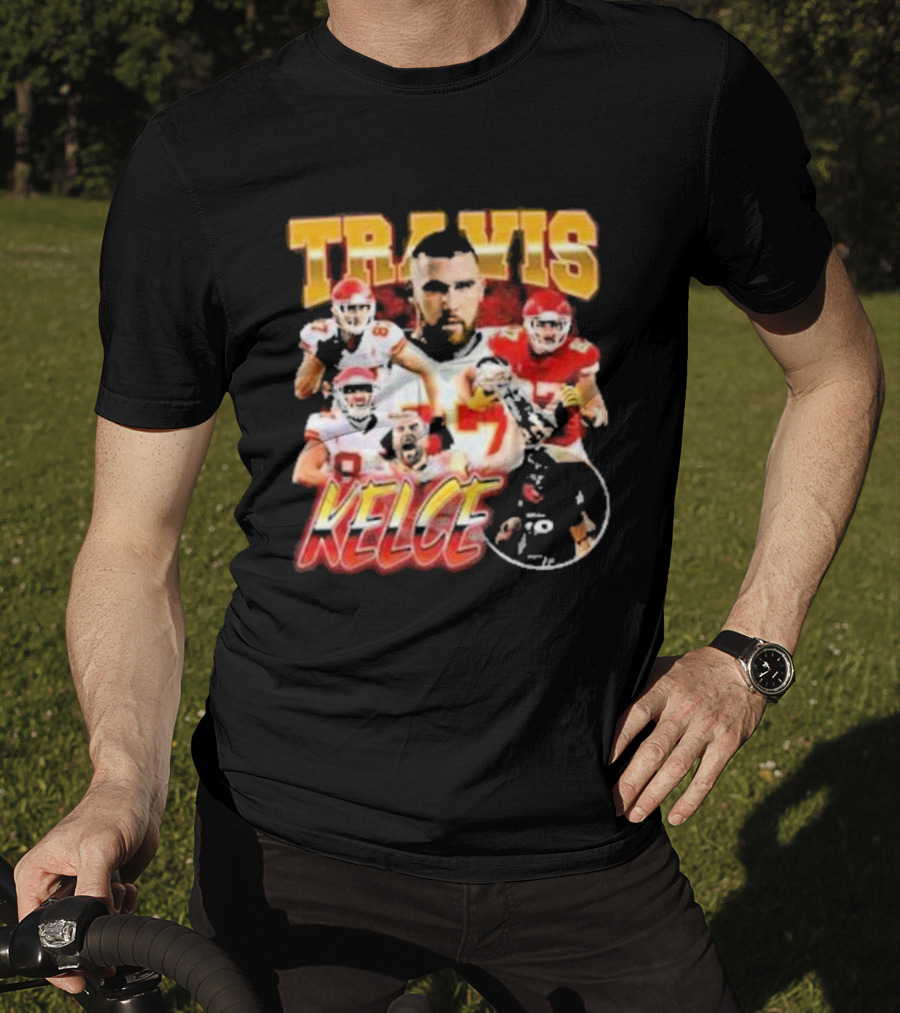 Travis Kelce Chiefs Players Collage T-Shirt