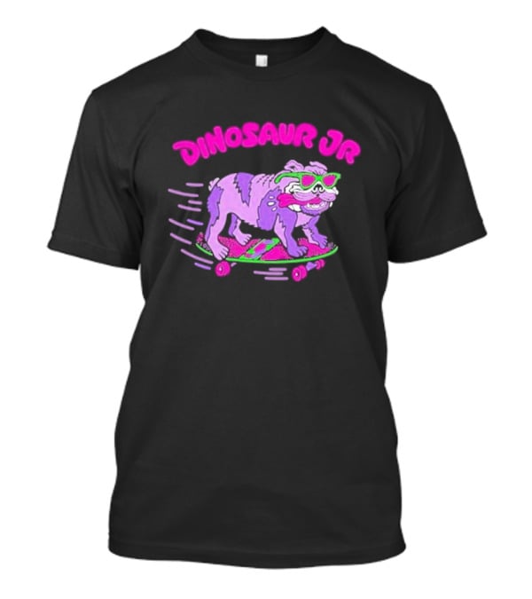 Dinosaur Jr Skateboard Bulldog Neon T-Shirt