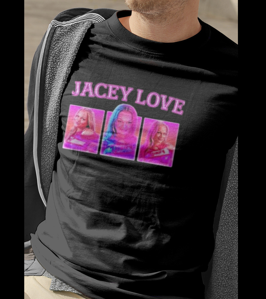 Jacey Love 90s Nostalgia Pop Art Triptych T-Shirt