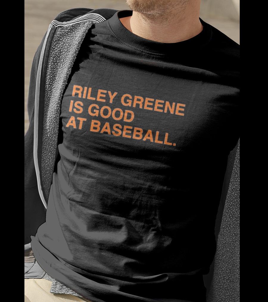 Riley Greene Is Good At Baseball Detroit Tigers Fan T-Shirt