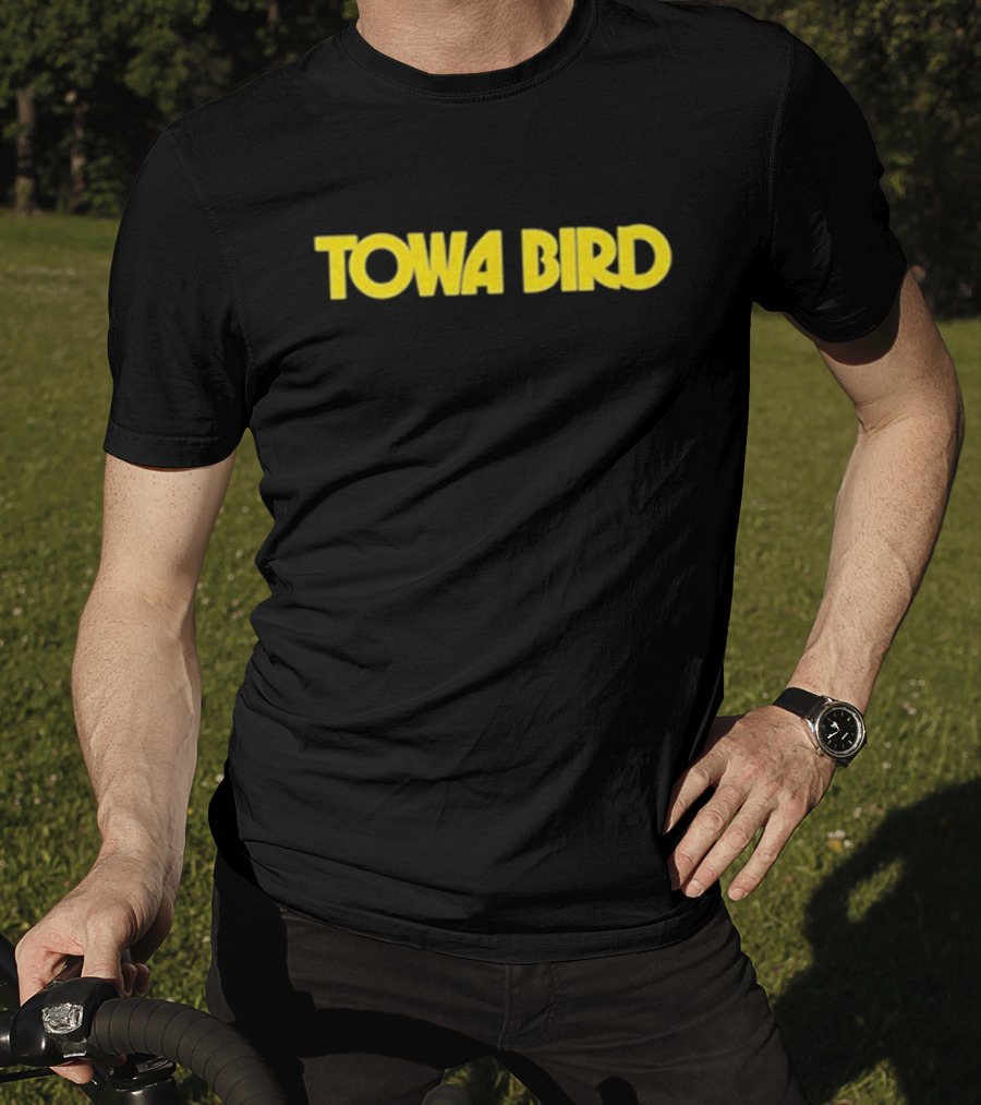 Towa Bird Yellow Text Logo T-Shirt