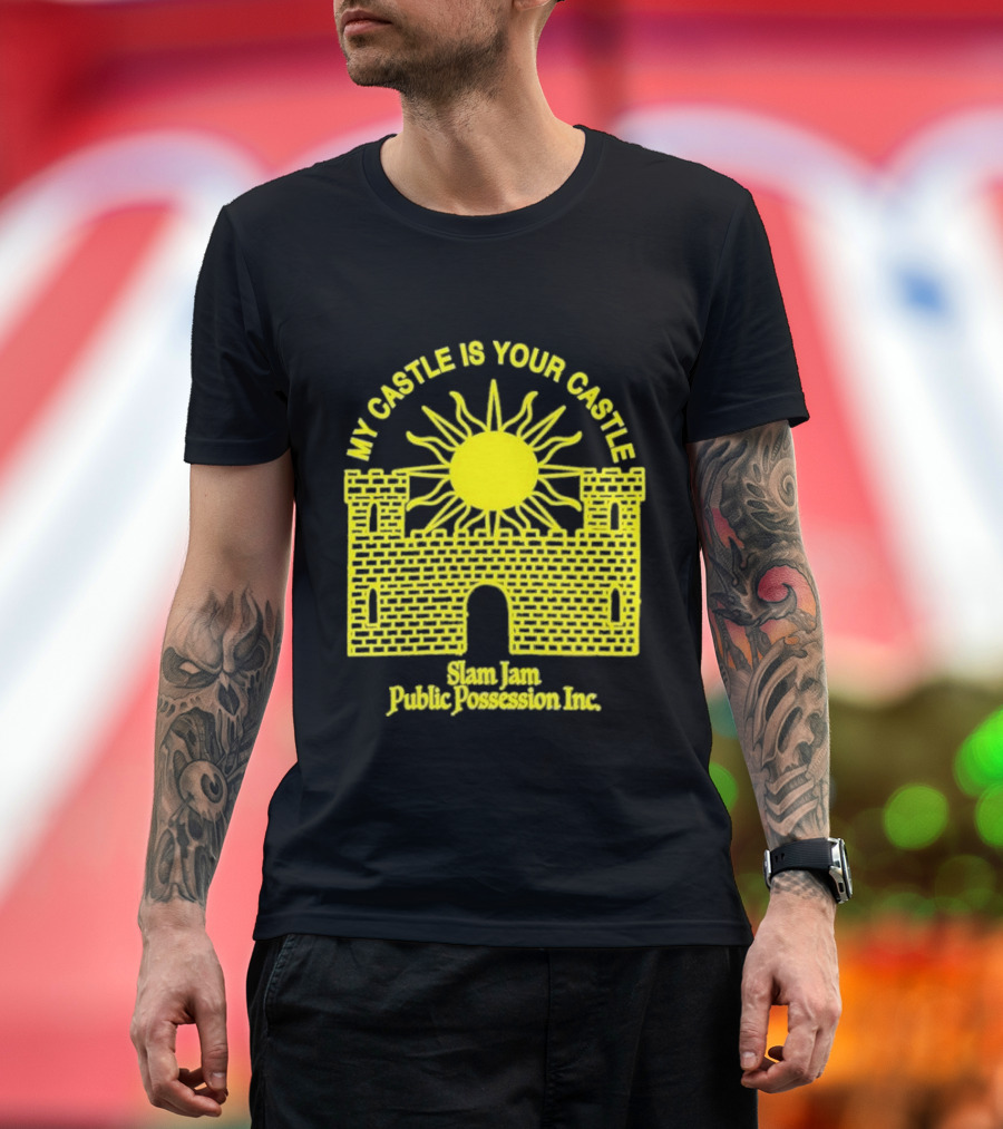 My Castle Is Your Castle Sun Design Slam Jam Public Possession Inc T-Shirt
