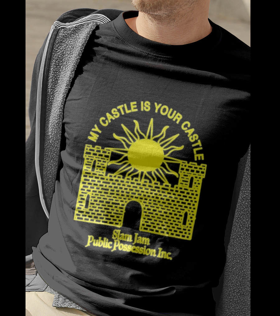 My Castle Is Your Castle Sun Design Slam Jam Public Possession Inc T-Shirt