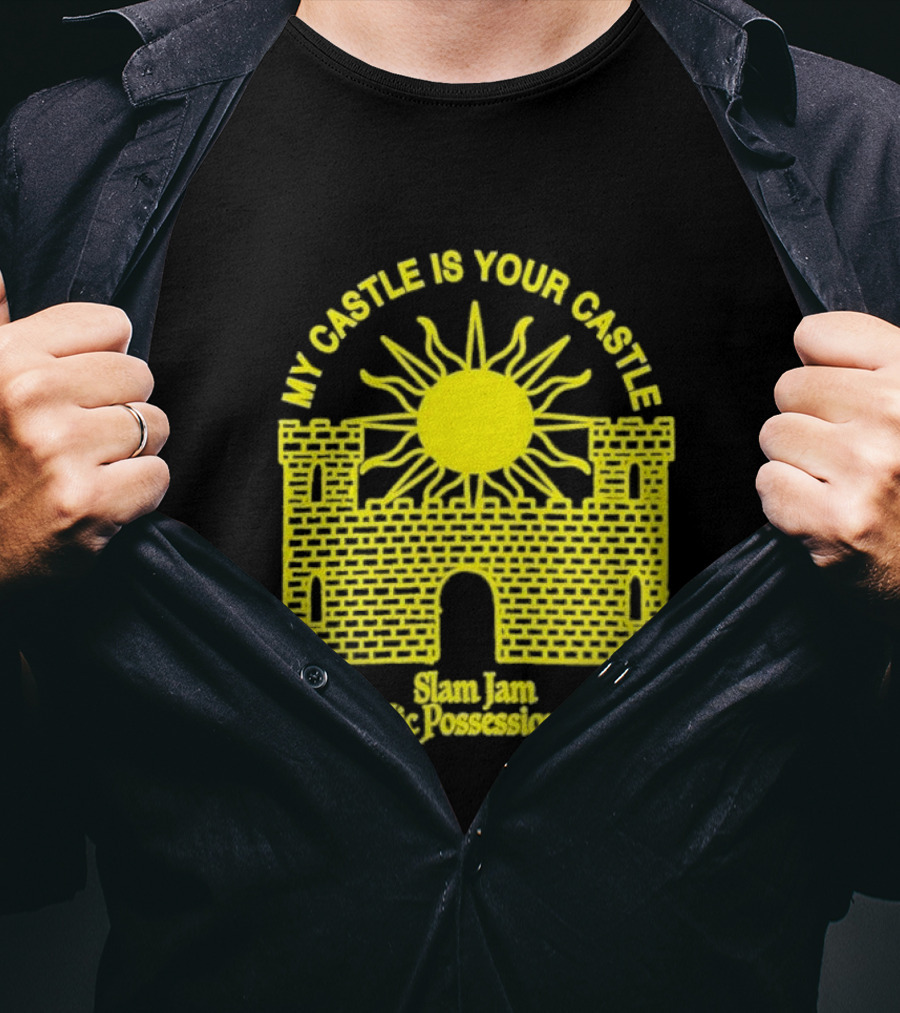 My Castle Is Your Castle Sun Design Slam Jam Public Possession Inc T-Shirt