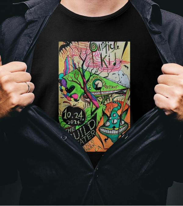 Particle Kid Stevenson Ranch Davidians 10.24.2024 The Guild Theatre Menlo Park CA T-Shirt