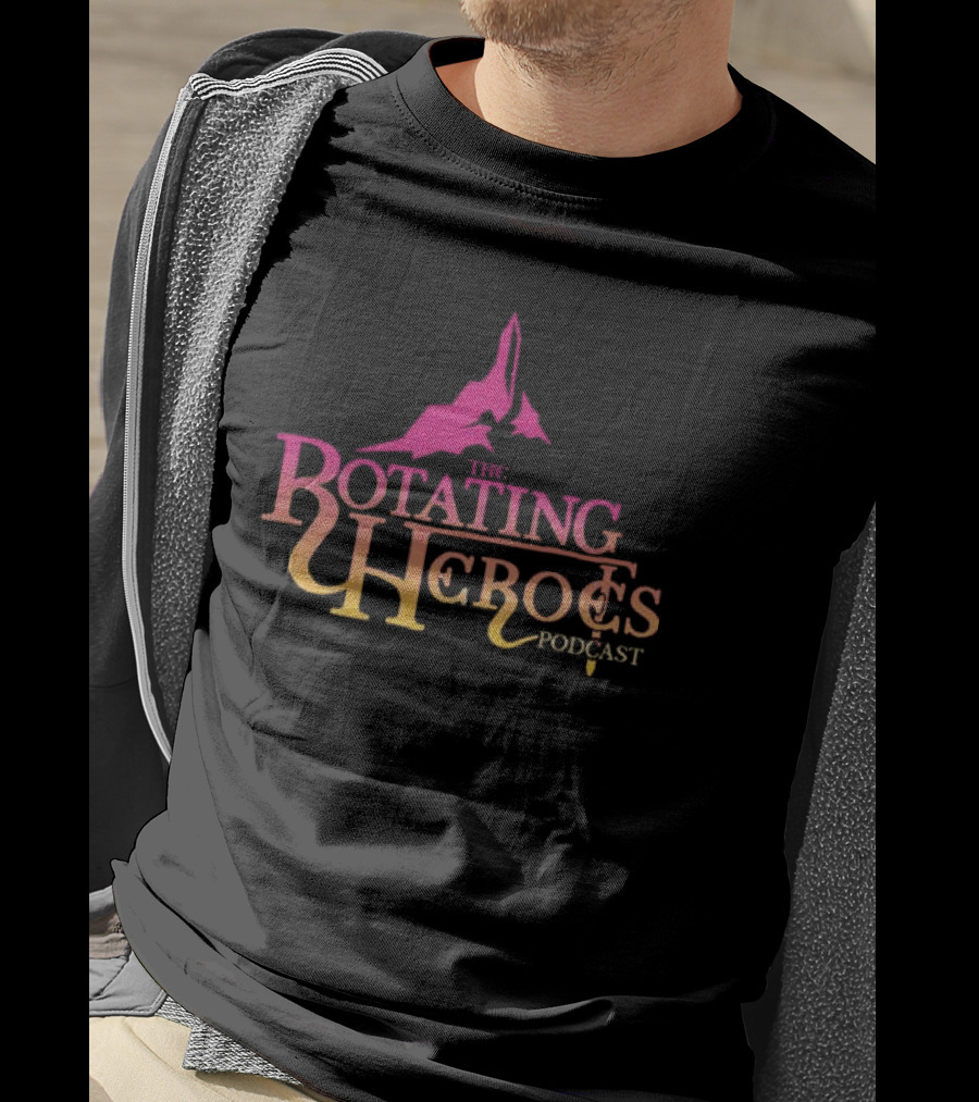 The Rotating Heroes Podcast Mountain Silhouette Gradient T-Shirt