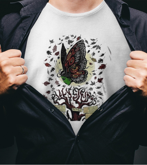 Billy Strings Fall 2024 Tour Butterfly Tree Leaves T-Shirt