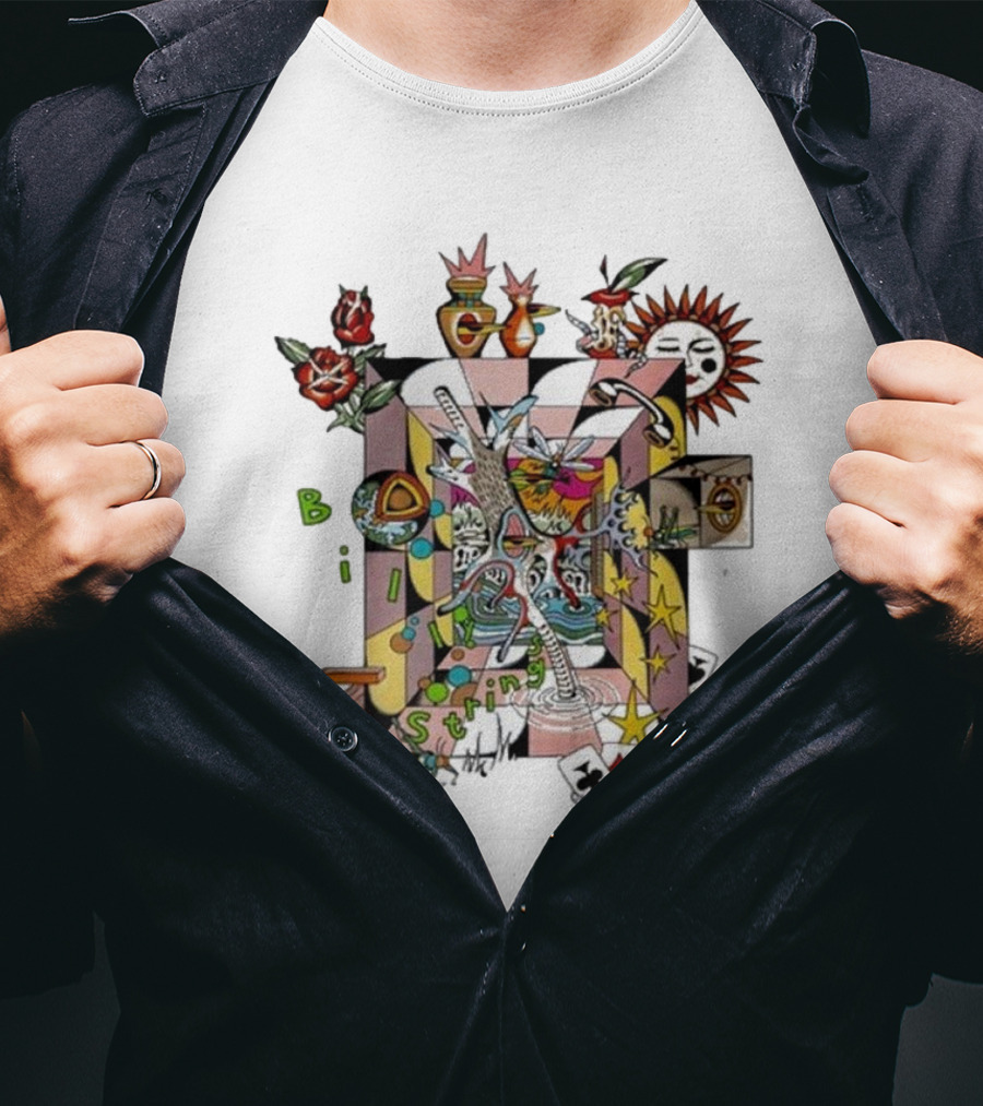 Billy Strings Surreal Home Rose Sun Playing Cards Stars T-Shirt