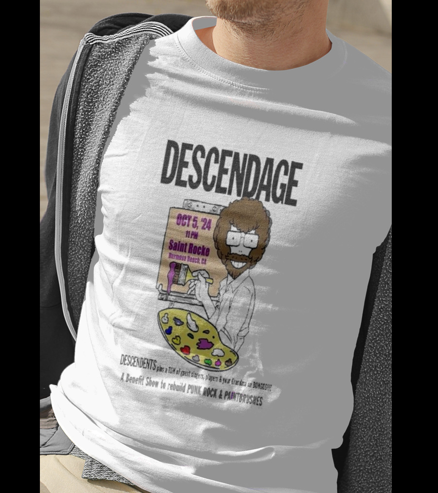 Descendage Featuring Descendents Plus Guest Singers At Saint Rocke Hermosa Beach Benefit For Punk Rock And Paintbrushes October 5 T-Shirt