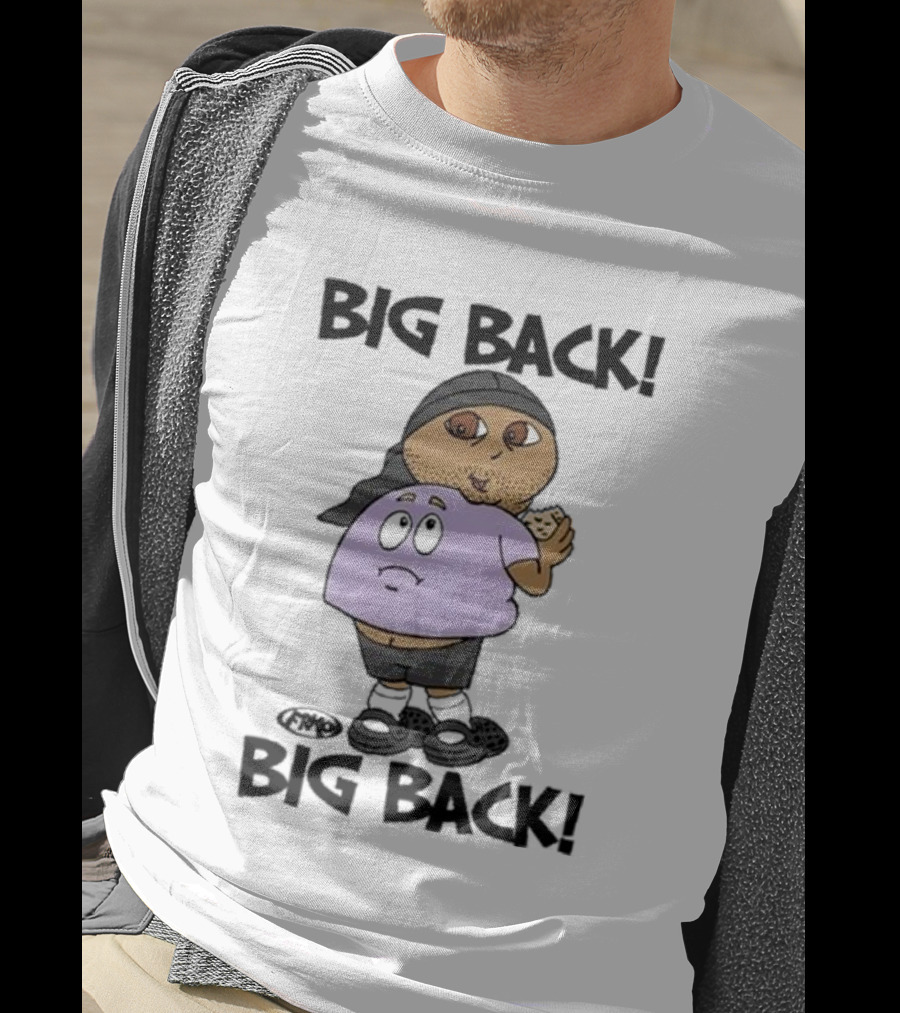 Frk Opestcontrol Store Big Back Big Back Character Eating Cookie T-Shirt
