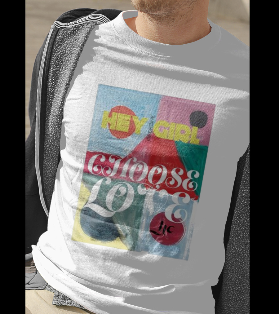 Hey Girl Magazine Choose Love Helena Christensen Collab T-Shirt