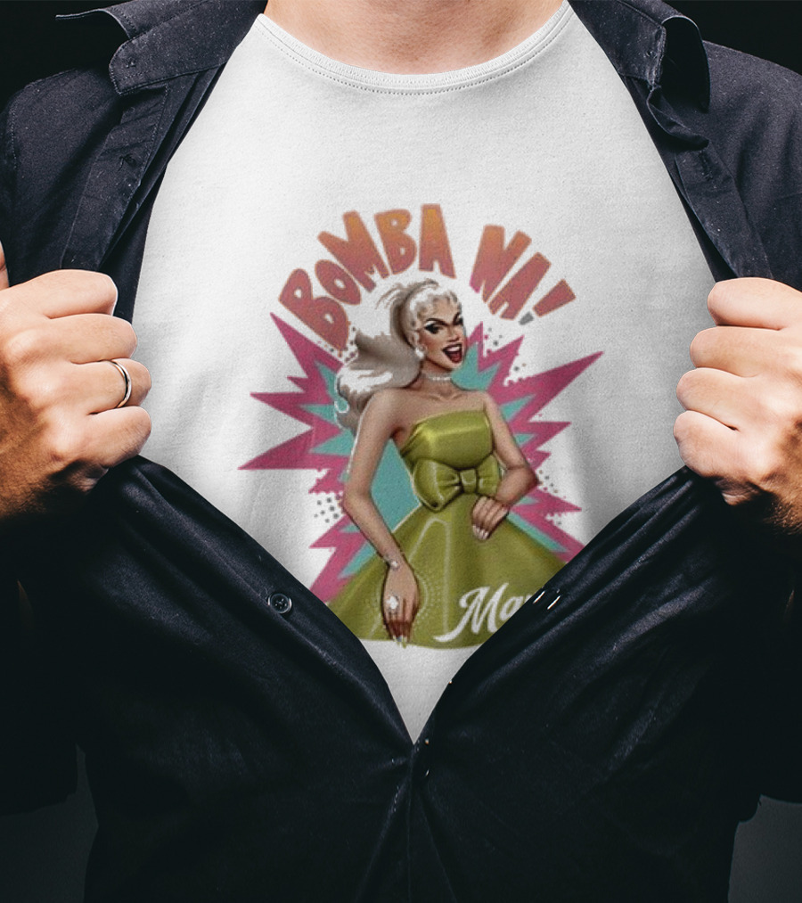 Bomba Na Maxie Vintage Style Pin-Up T-Shirt