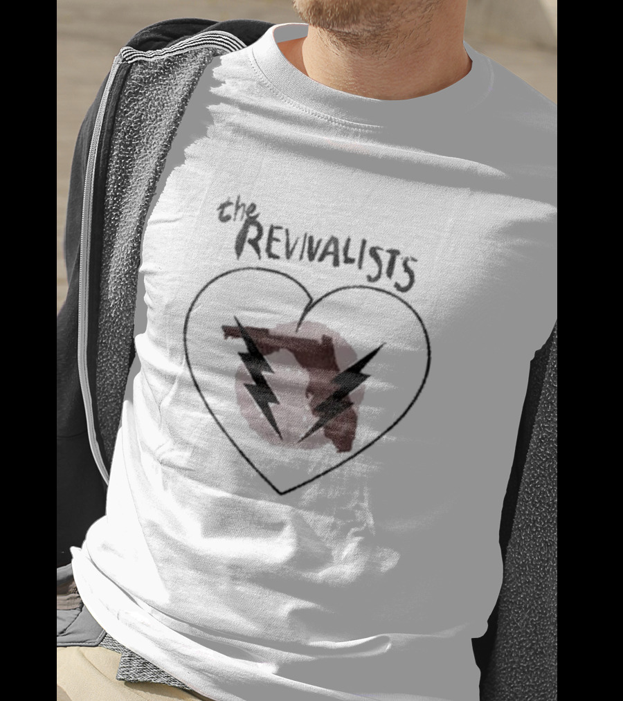 The Revivalists Heart Florida Lightning Bolt T-Shirt