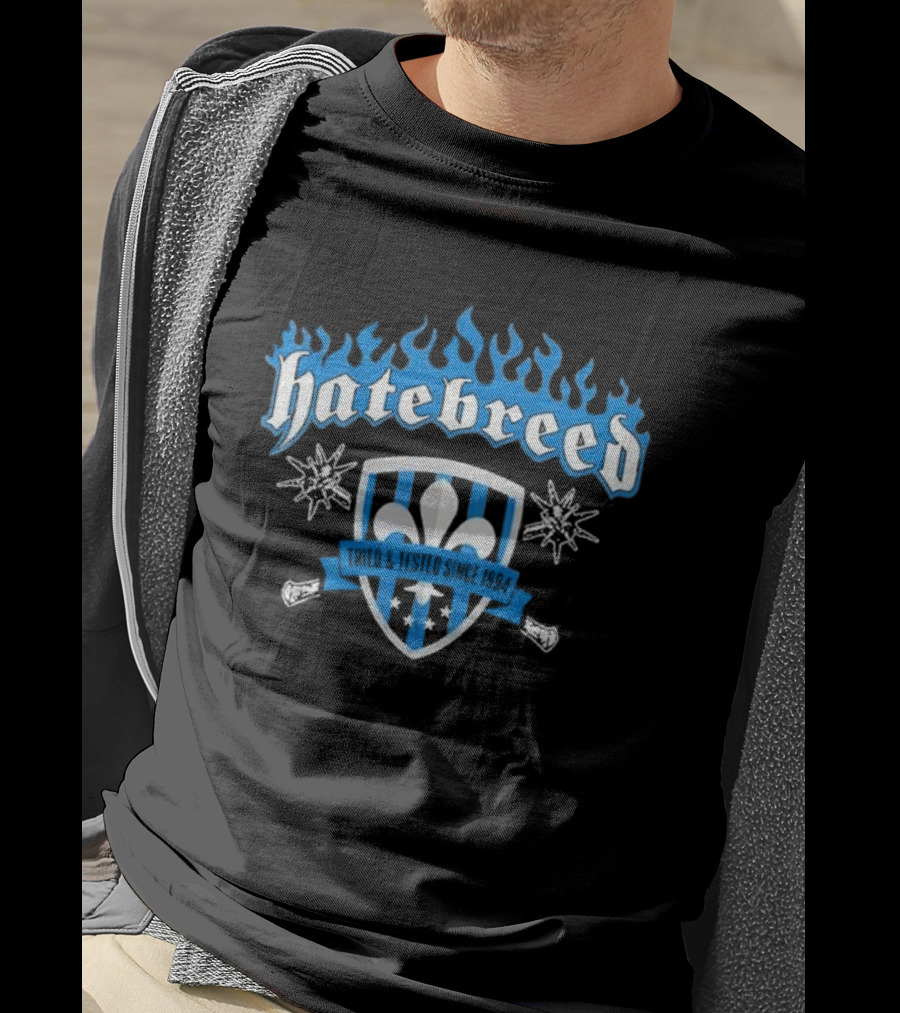 Hatebreed Tried And Tested Since 1994 Fleur-de-Lis Shield T-Shirt