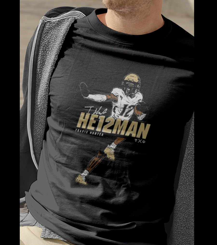 Travis Hunter He12man Football T-Shirt