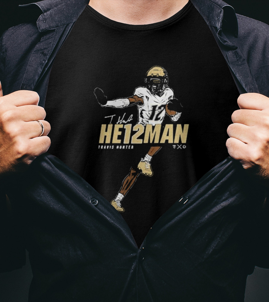 Travis Hunter He12man Football T-Shirt