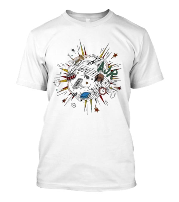 AJR Musical Explosion With Instruments And Objects T-Shirt