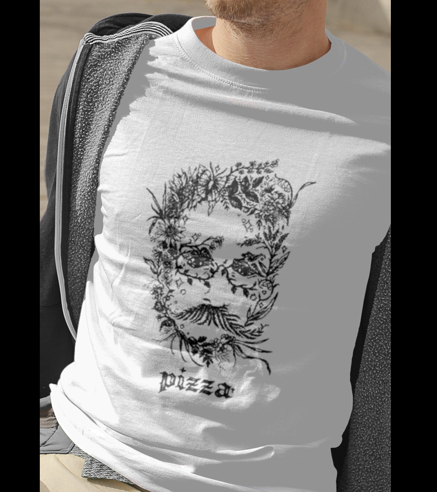 Izzamas Nature John Pizza Botanical Face T-Shirt