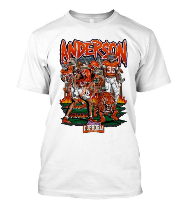 Anderson Planet Euphoria 1950-2024 Football And Tiger T-Shirt