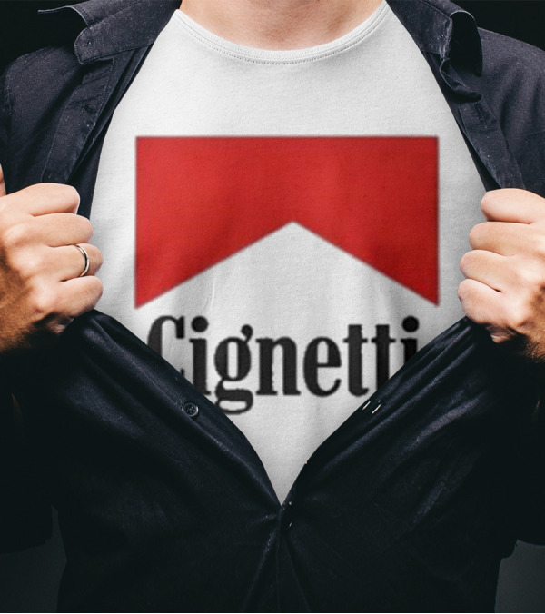 Cignetti Red Chevron Logo Design Joe Buck T-Shirt