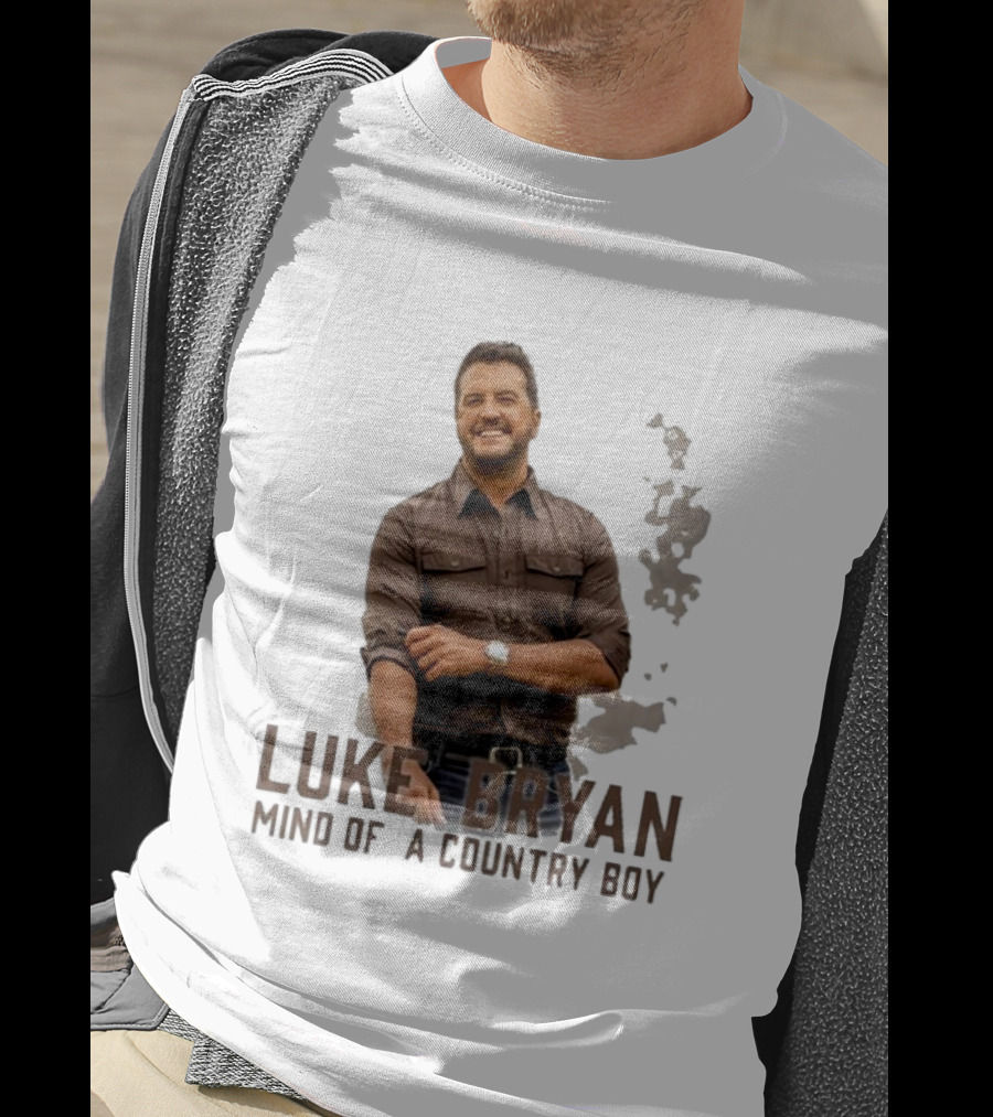 Luke Bryan Mind Of A Country Boy Music Icon Rustic Vibe T-Shirt