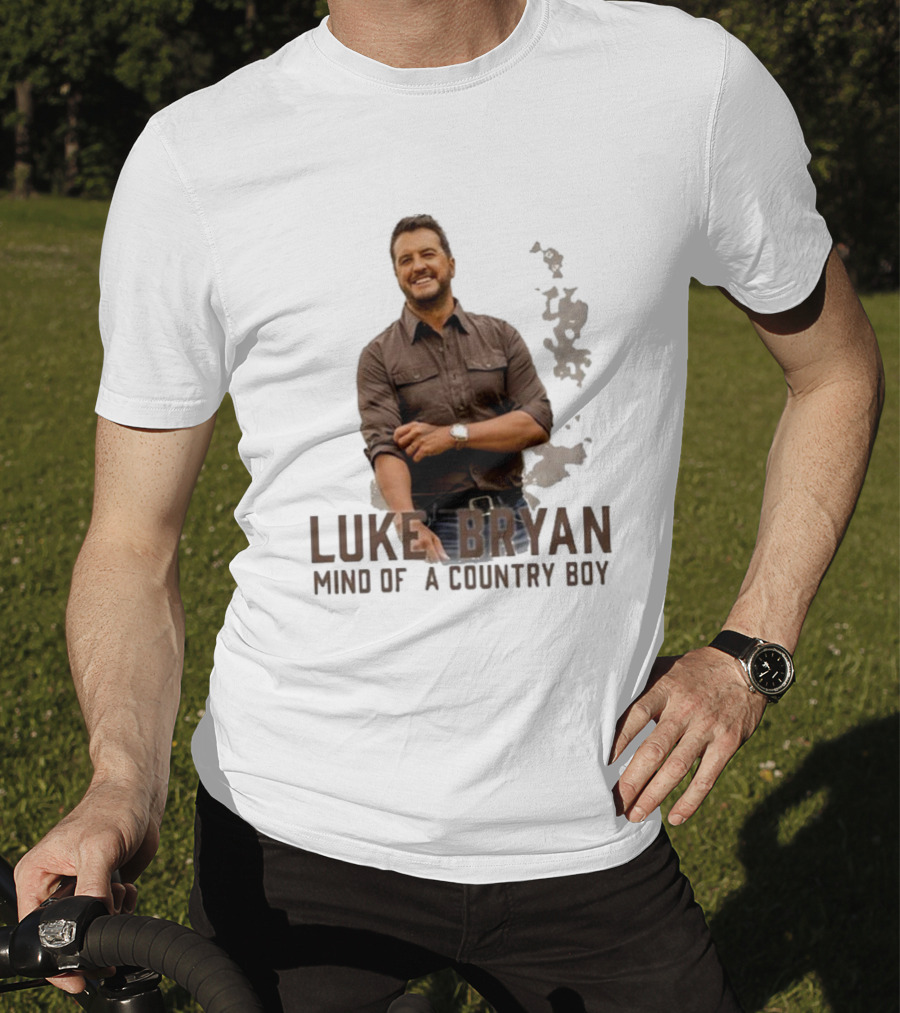 Luke Bryan Mind Of A Country Boy Music Icon Rustic Vibe T-Shirt