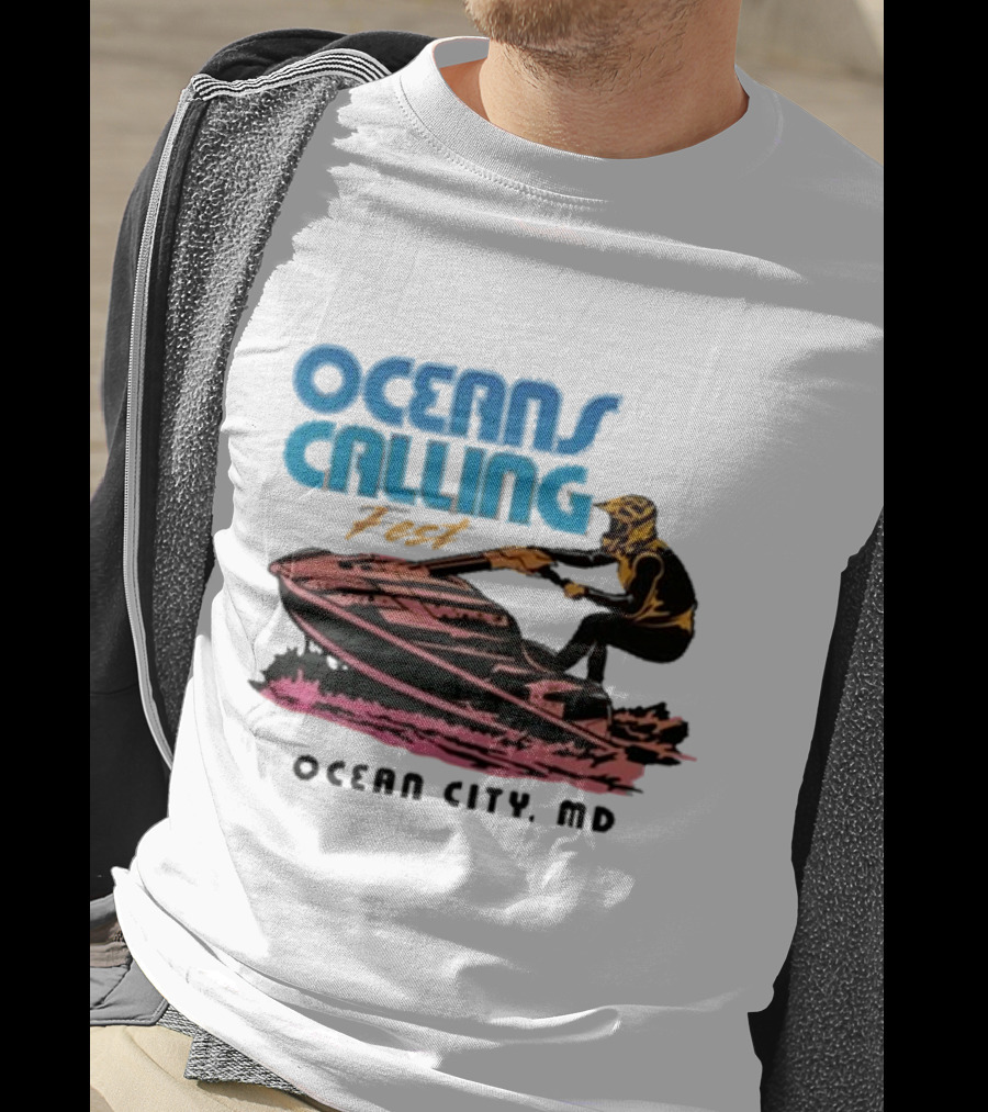 Oceans Calling Fest Ocean City MD Jetski T-Shirt