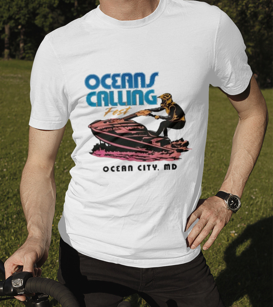 Oceans Calling Fest Ocean City MD Jetski T-Shirt