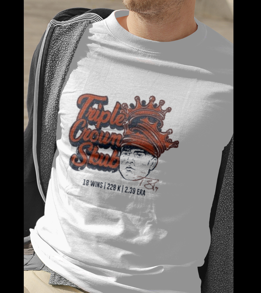 Tarik Skubal Triple Crown 18 Wins 228K 2.39 ERA Detroit Tigers T-Shirt