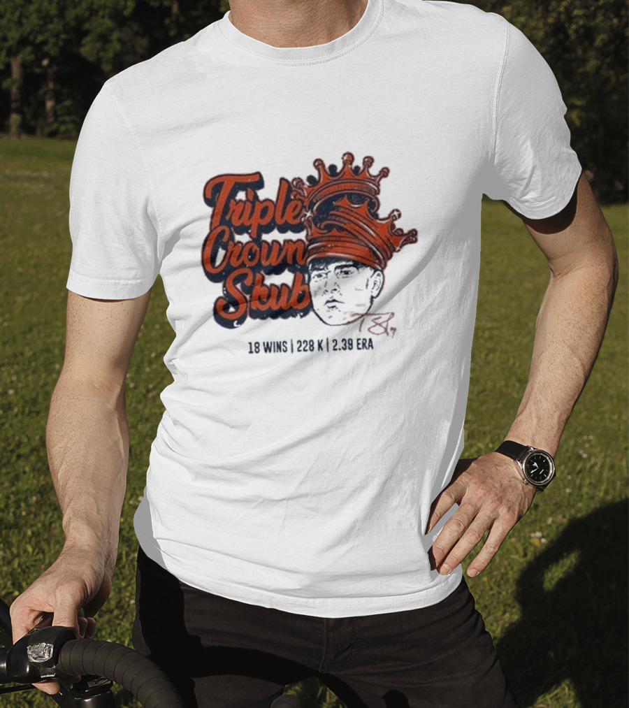 Tarik Skubal Triple Crown 18 Wins 228K 2.39 ERA Detroit Tigers T-Shirt