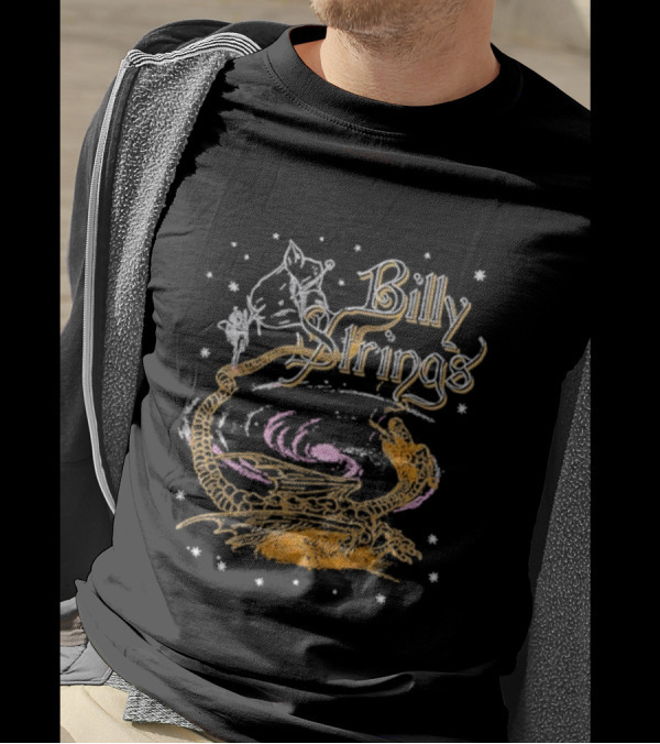 Billy Strings Cosmic Dragon Spiral With Stars Fall Tour T-Shirt