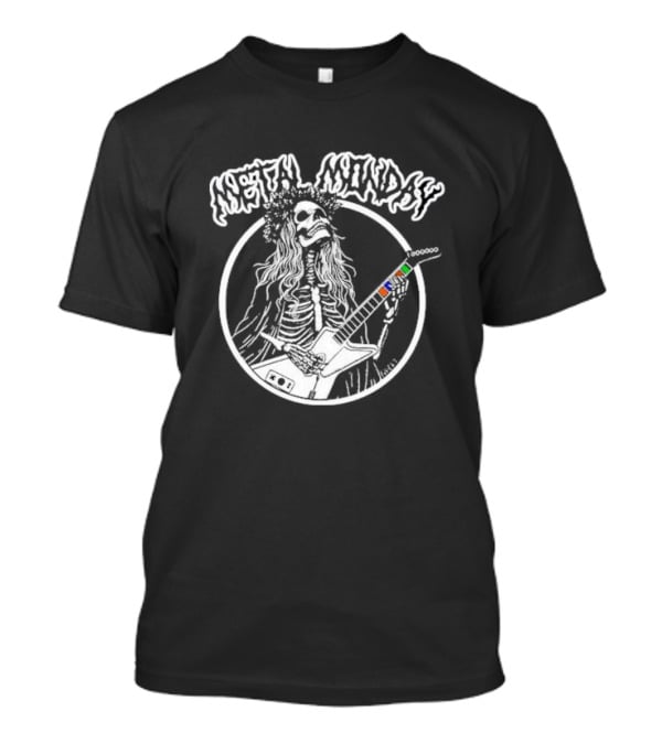 Foxiekt Metal Monday Skeleton Guitarist T-Shirt