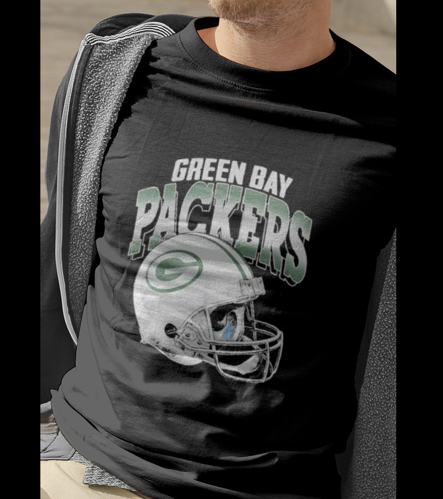Green Bay Packers Classic Helmet Gradient T-Shirt