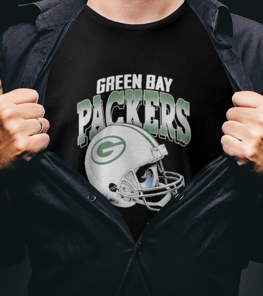 Green Bay Packers Classic Helmet Gradient T-Shirt