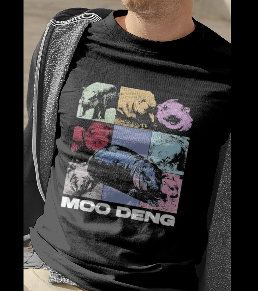 Moo Deng Era Cute Baby Hippo Pop T-Shirt