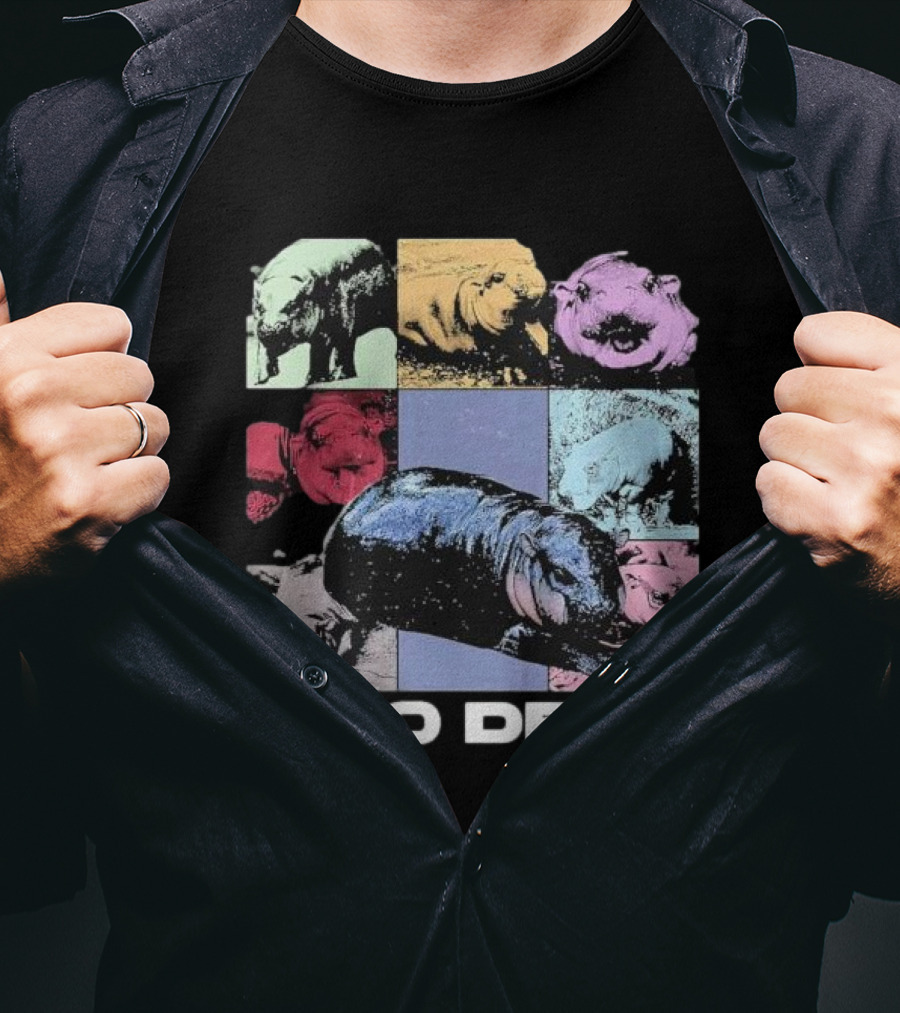 Moo Deng Era Cute Baby Hippo Pop T-Shirt