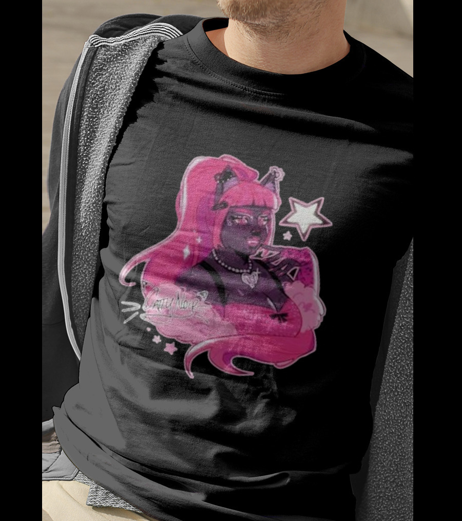 Monster High Catty Noir Pink Star Glam T-Shirt