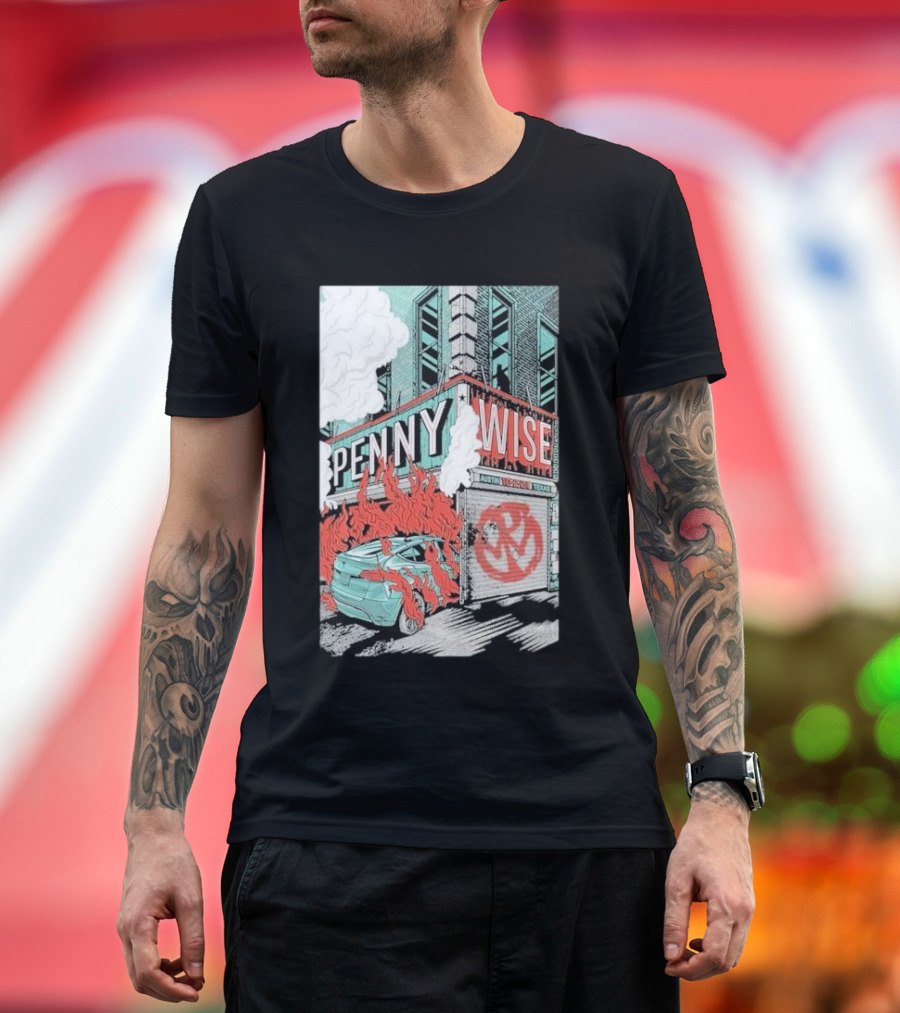Pennywise Mohawk Austin Texas Show Oct 02 T-Shirt