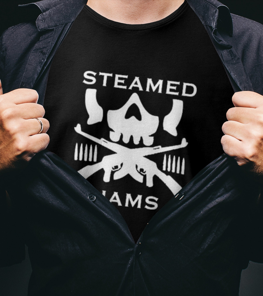 Simpsons Steamed Hams Skull Guns Memes T-Shirt
