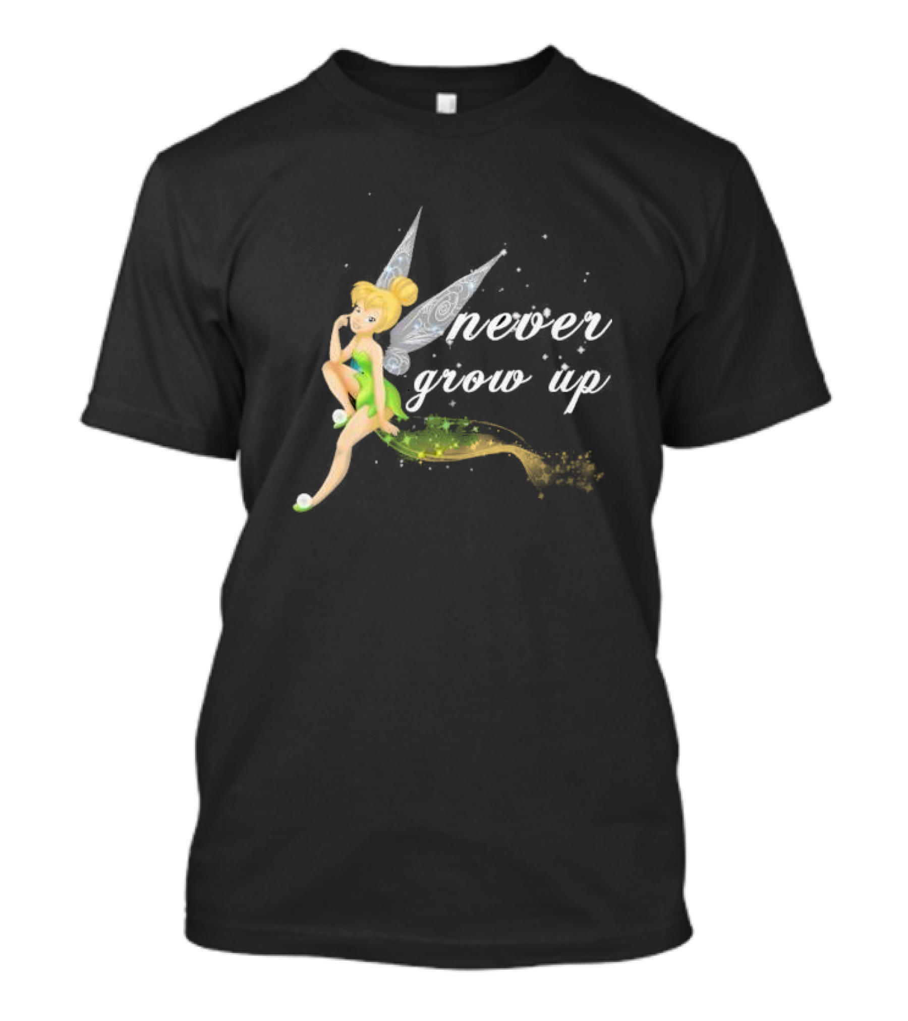 Tinkerbell Never Grow Up Fantasy Fairy Magic T-Shirt