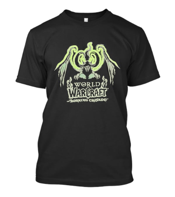 World Of Warcraft The Burning Crusade Blizzard Jinx Illidan Stormrage Wings T-Shirt