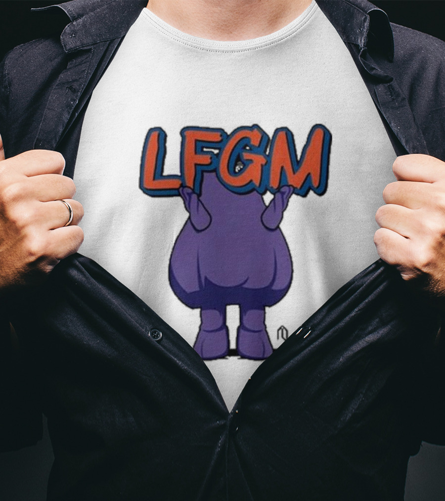 Athlete Logos LFGM Grimace Character T-Shirt