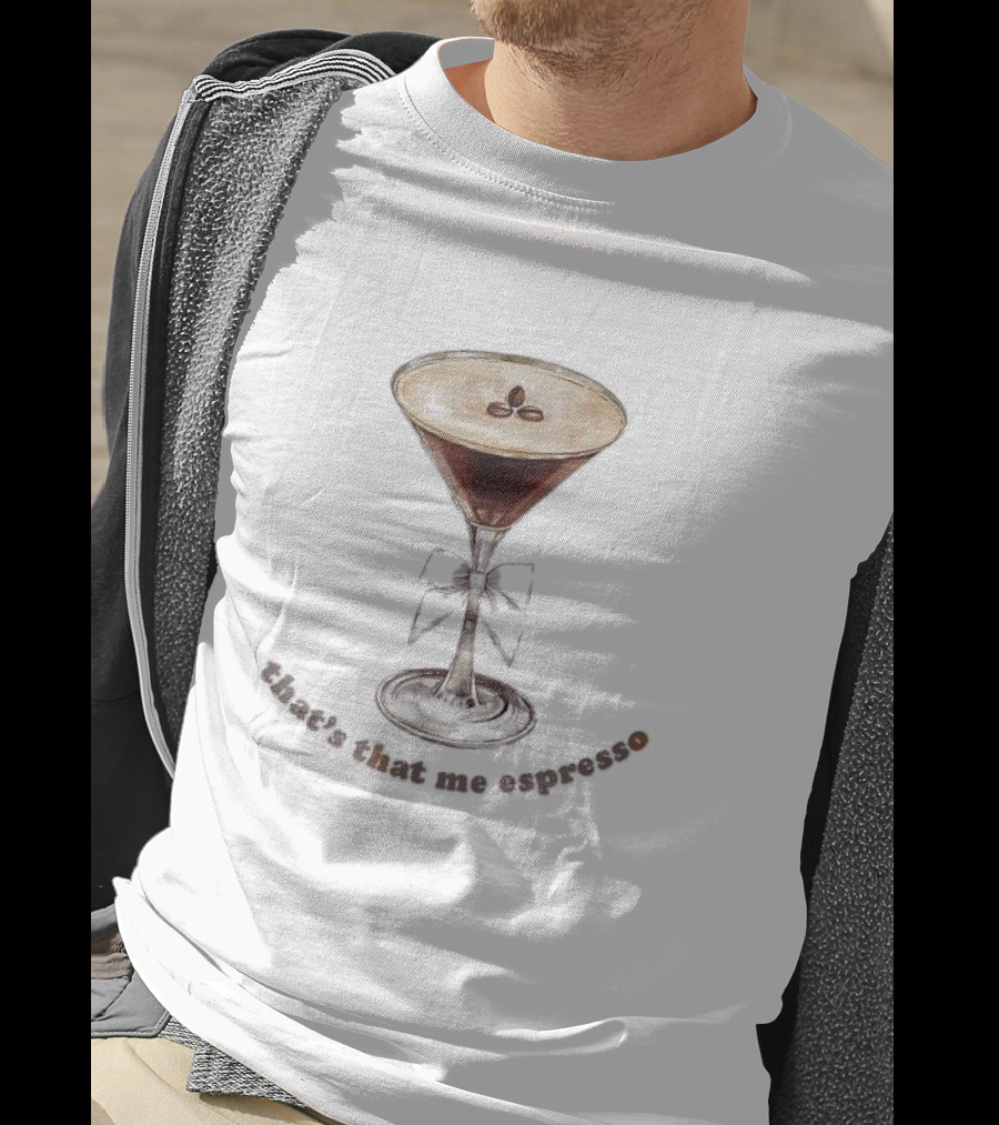 That's That Me Espresso Martini With Blue Bow Motif T-Shirt