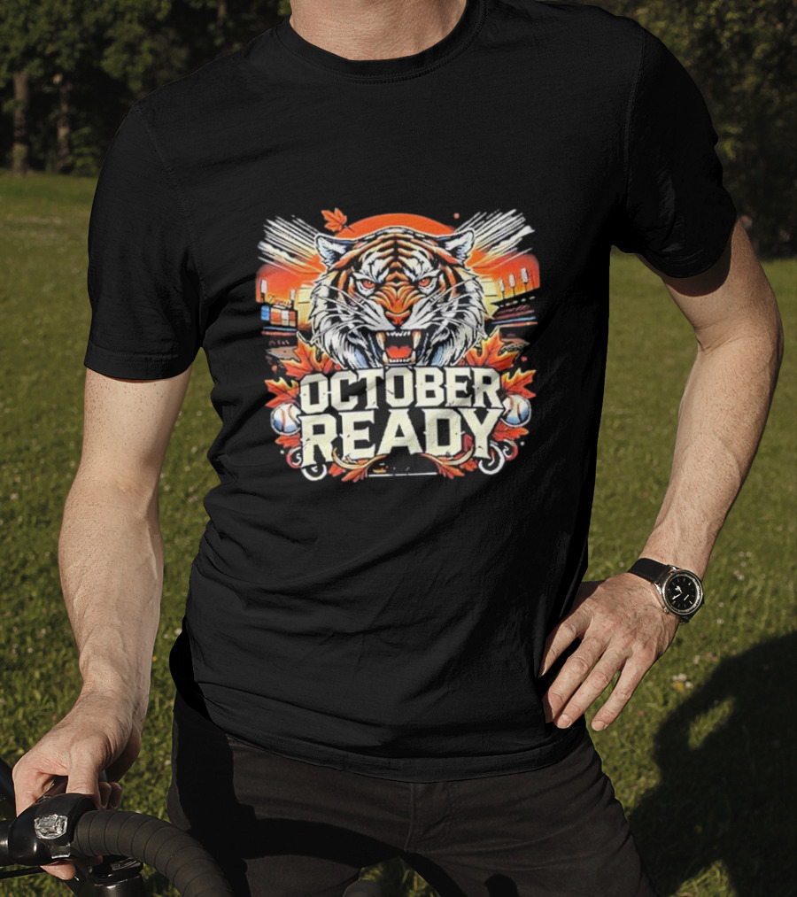 Detroit Tigers October Ready Baseball Season Matchup T-Shirt