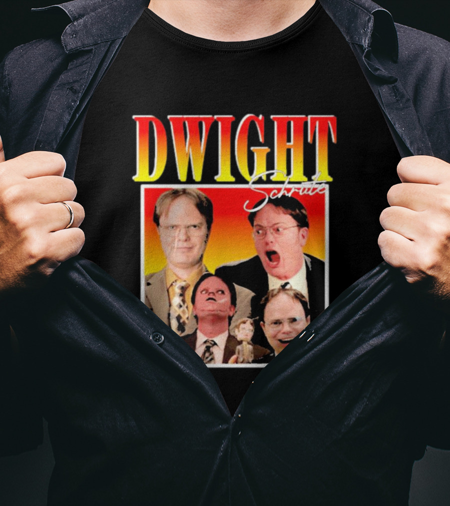 DWIGHT Schrute Michael Scott Iconic Moments Collage T-Shirt