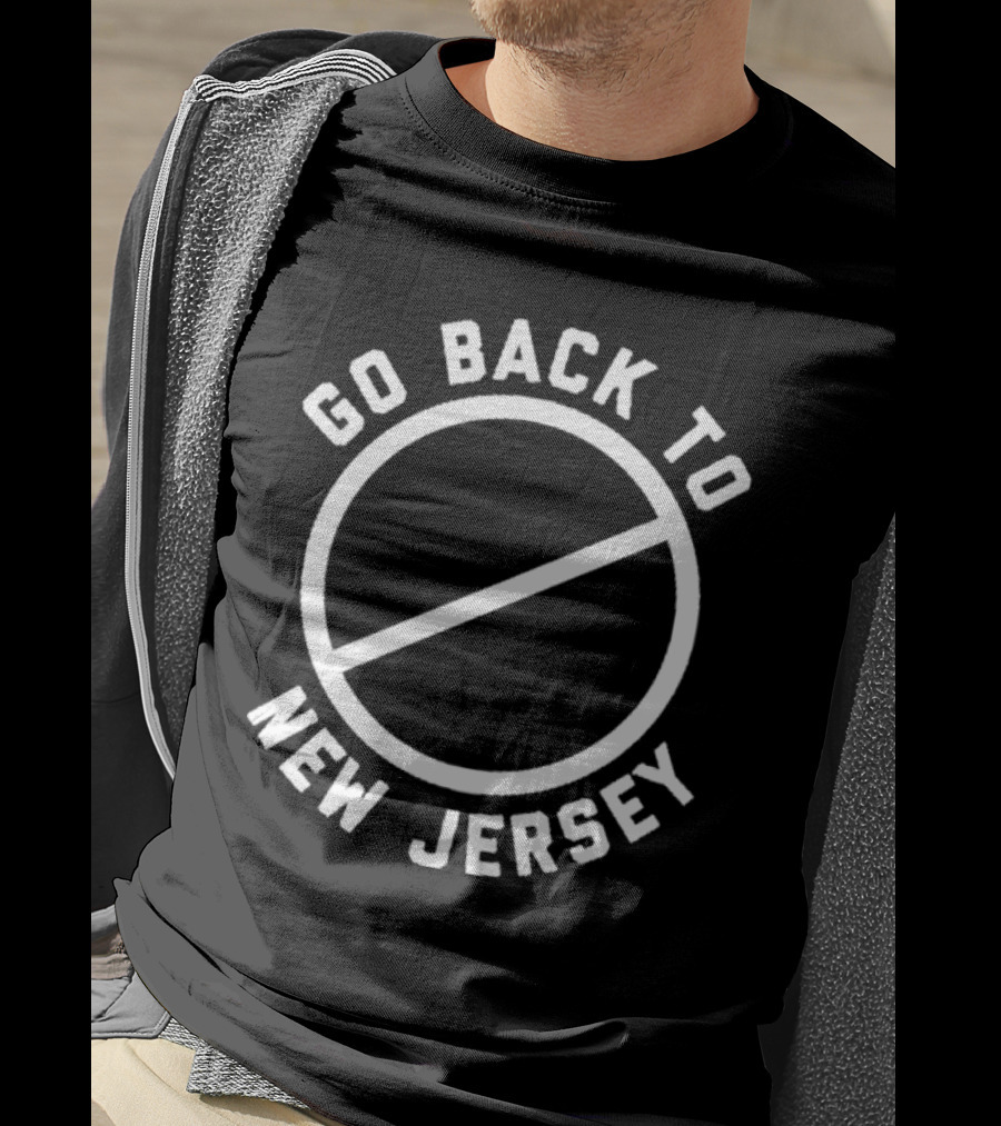 Go Back To New Jersey Circle Slash T-Shirt