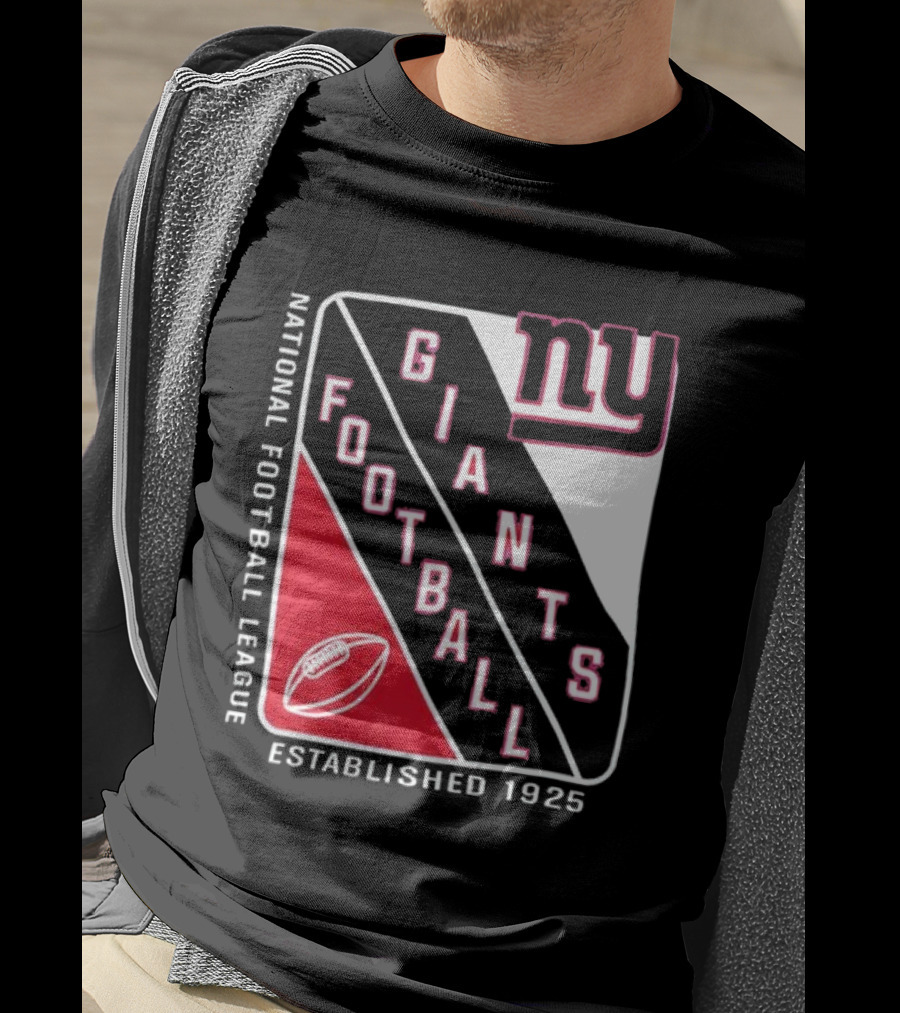 New York Giants National Football League Established 1925 Football Shield T-Shirt